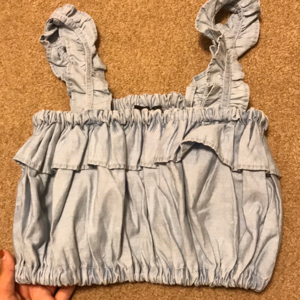 Ruffle crop top